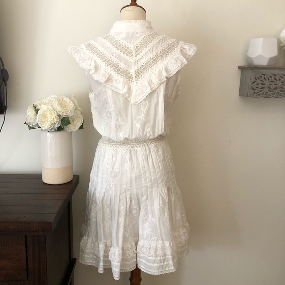 Zimmermann Tulsi Flutter Day dress white eyelet lace size 8 - Picture 11 of 16